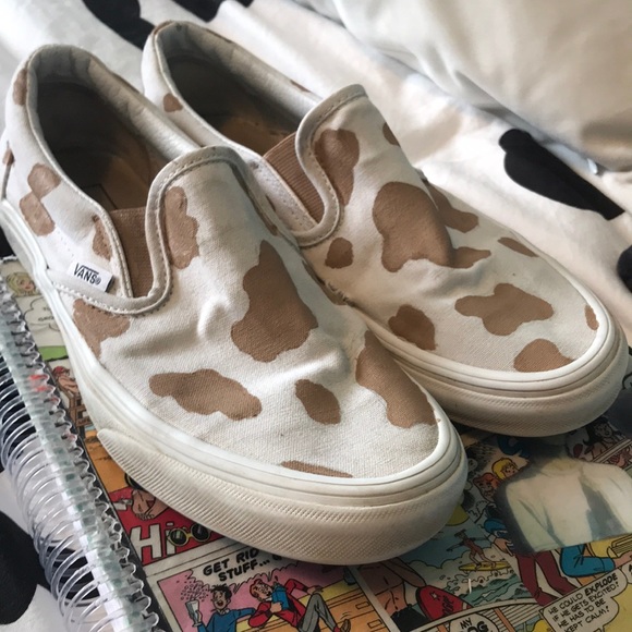 cow print platform vans